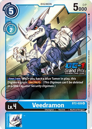 Veedramon [BT2-026] (DC-1 Grand Prix) [Release Special Booster Promos] | Tables and Towers