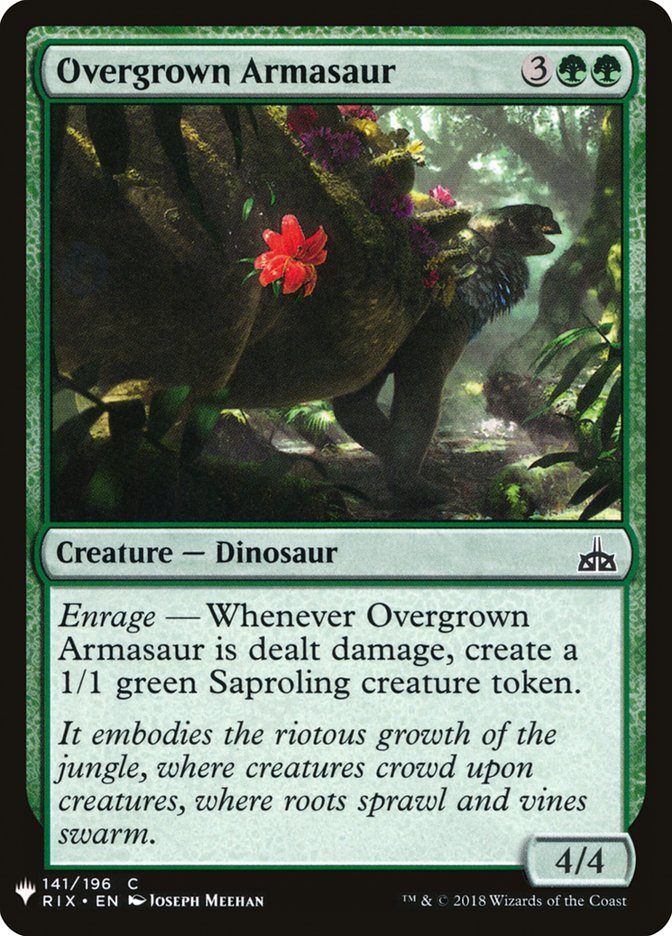 Overgrown Armasaur [Mystery Booster] | Tables and Towers