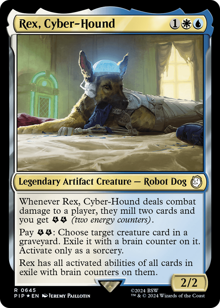 Rex, Cyber-Hound (Surge Foil) [Fallout] | Tables and Towers