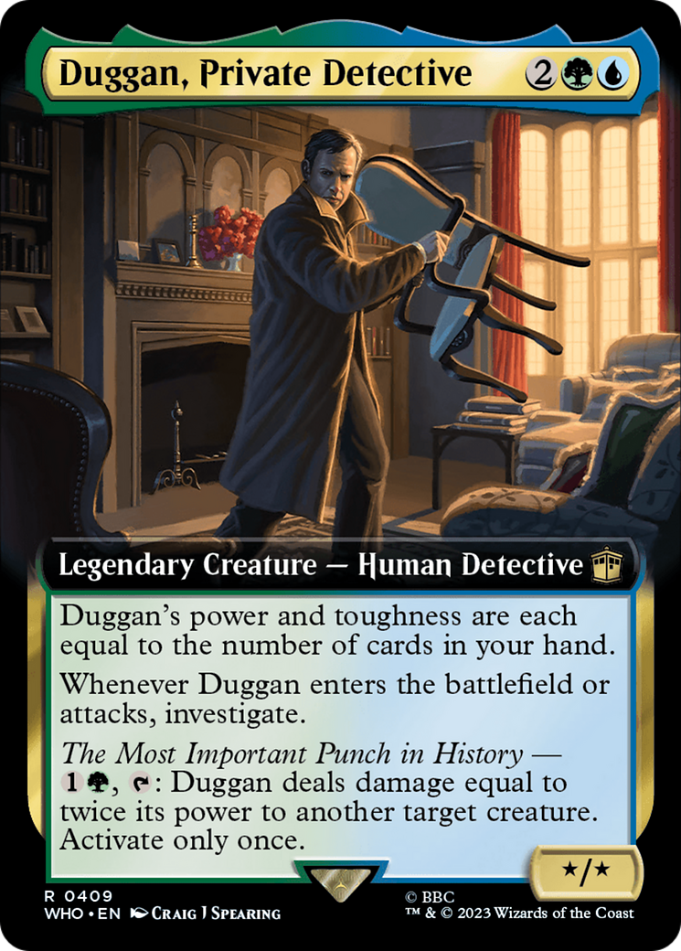 Duggan, Private Detective (Extended Art) [Doctor Who] | Tables and Towers