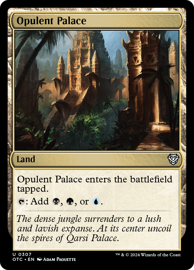 Opulent Palace [Outlaws of Thunder Junction Commander] | Tables and Towers