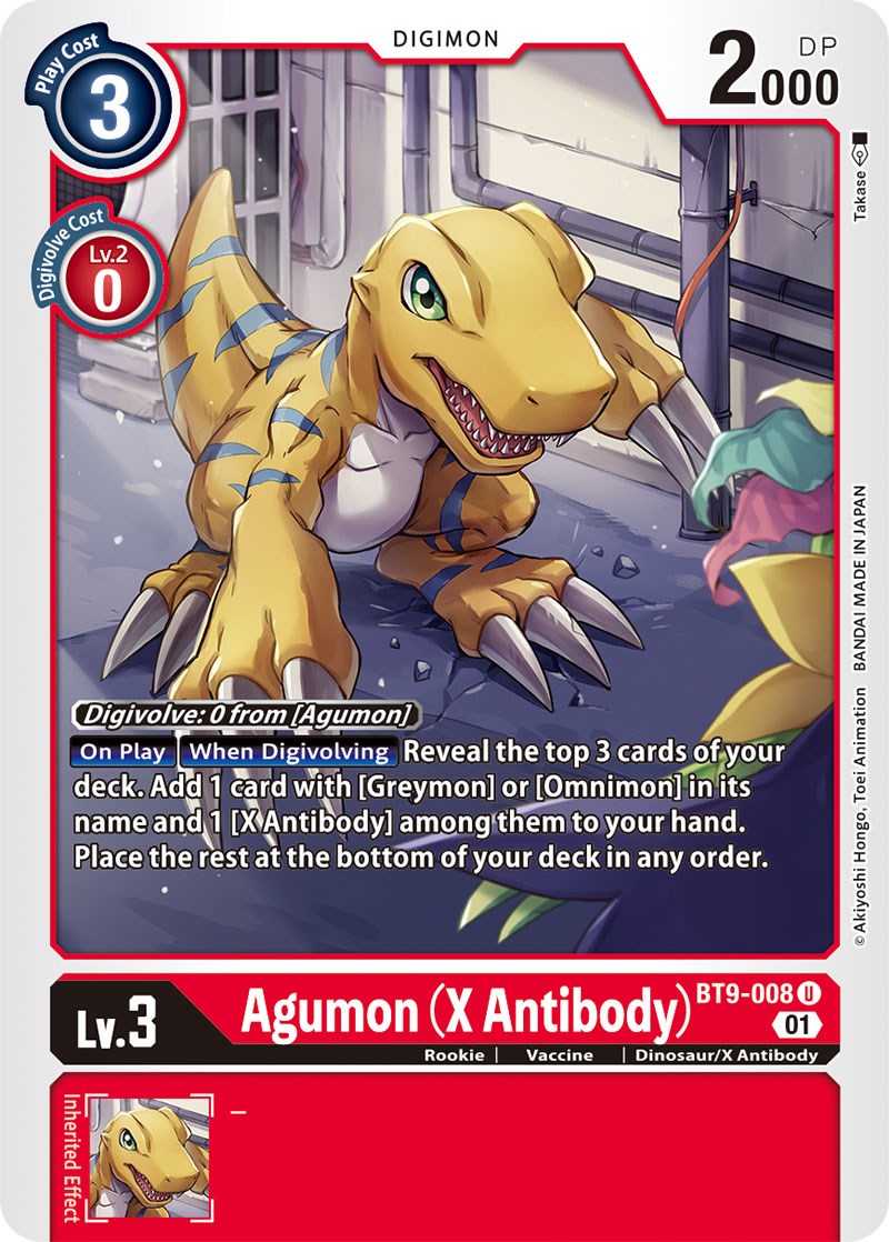 Agumon (X Antibody) [BT9-008] [X Record] | Tables and Towers