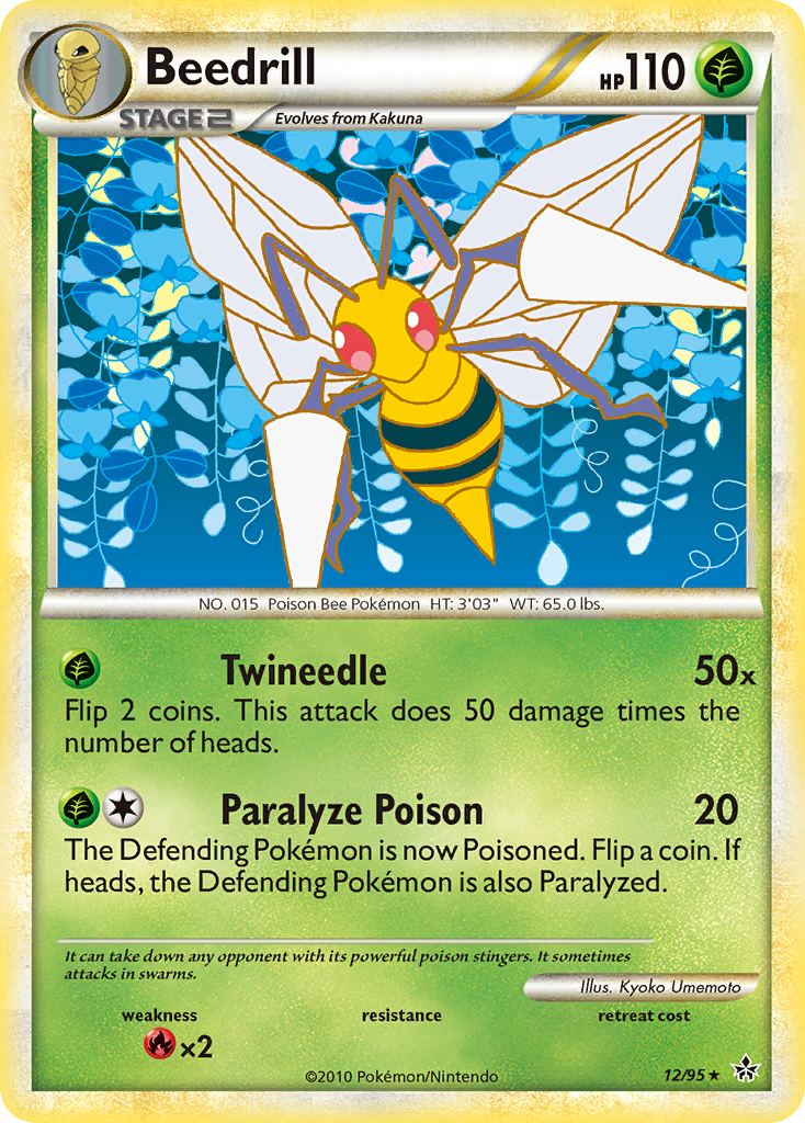 Beedrill (12/95) [HeartGold & SoulSilver: Unleashed] | Tables and Towers