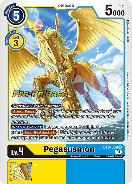 Pegasusmon [BT9-038] [X Record Pre-Release Promos] | Tables and Towers