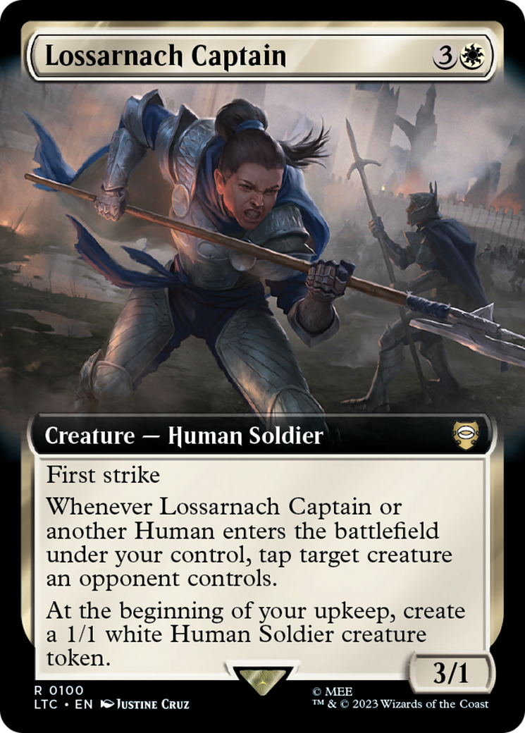 Lossarnach Captain (Extended Art) [The Lord of the Rings: Tales of Middle-Earth Commander] | Tables and Towers