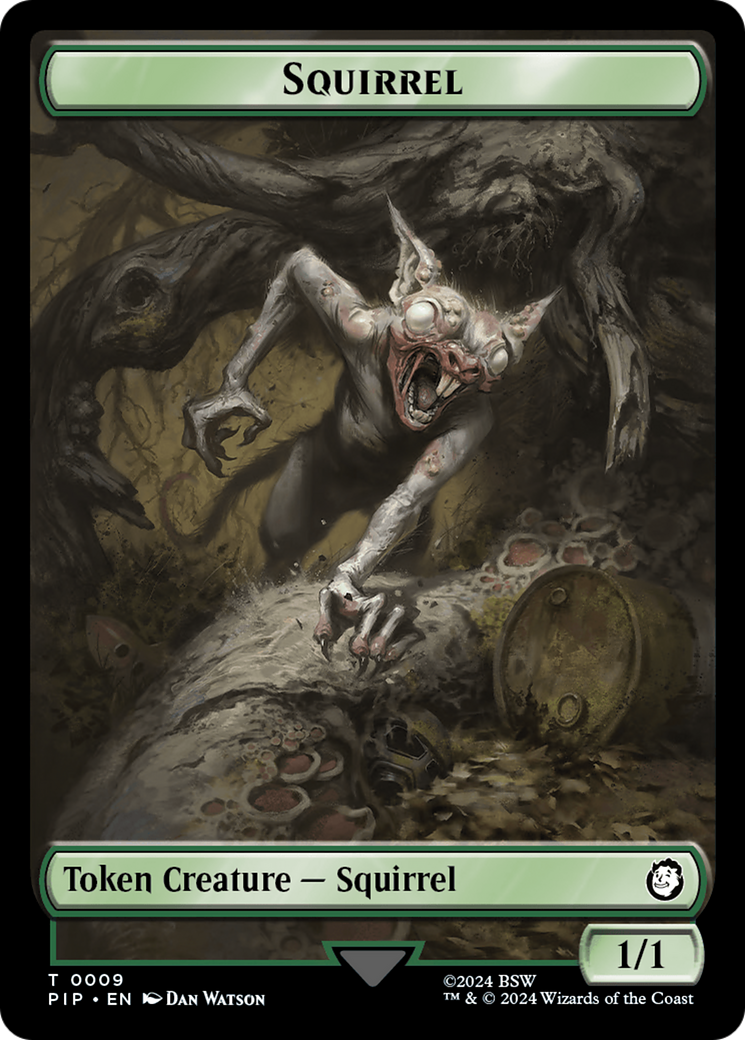 Junk // Squirrel Double-Sided Token [Fallout Tokens] | Tables and Towers