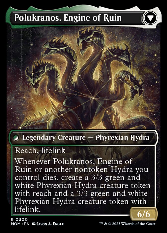 Polukranos Reborn // Polukranos, Engine of Ruin (Showcase Planar Booster Fun) [March of the Machine] | Tables and Towers