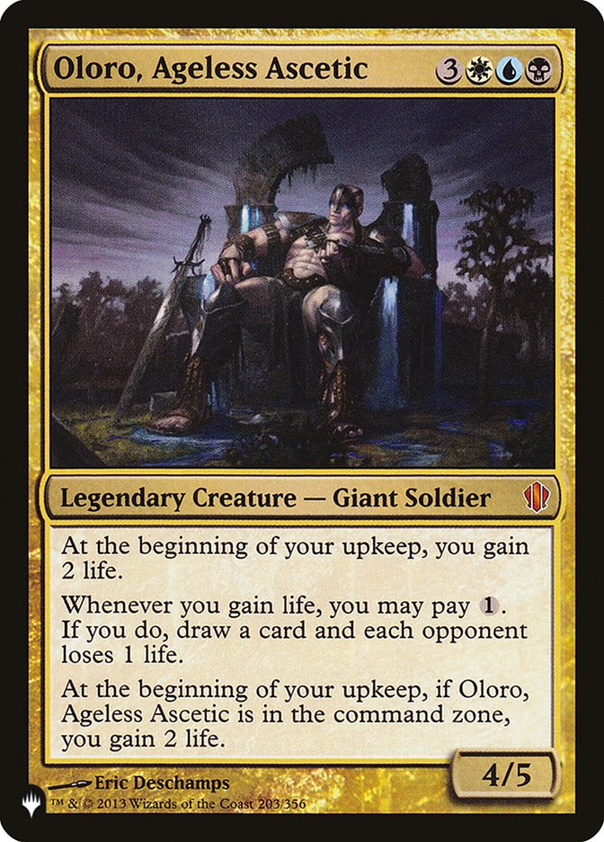 Oloro, Ageless Ascetic [The List] | Tables and Towers