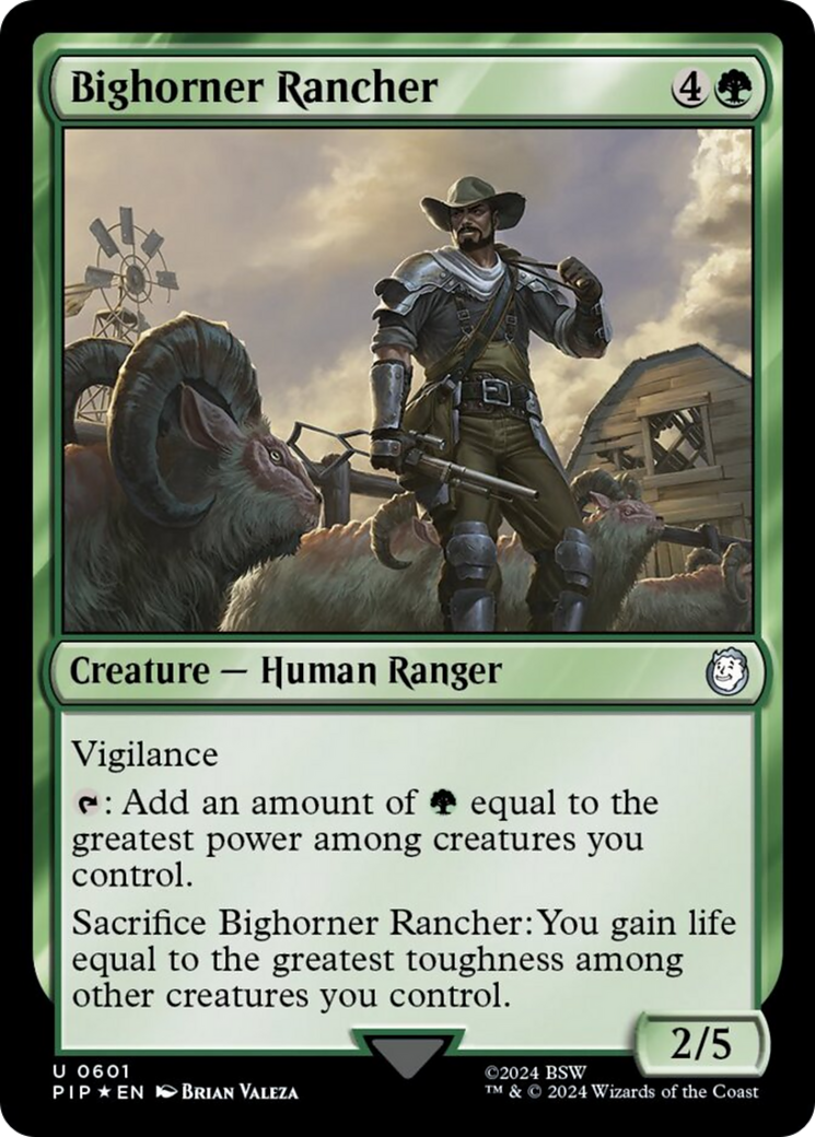 Bighorner Rancher (Surge Foil) [Fallout] | Tables and Towers