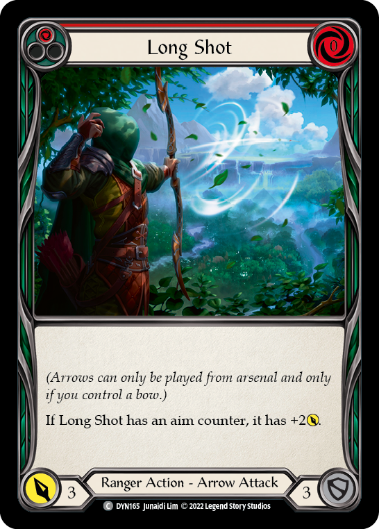 Long Shot (Red) [DYN165] (Dynasty)  Rainbow Foil | Tables and Towers