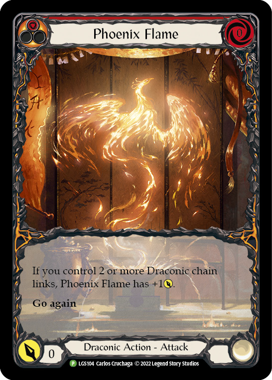 Phoenix Flame [LGS104] (Promo)  Rainbow Foil | Tables and Towers