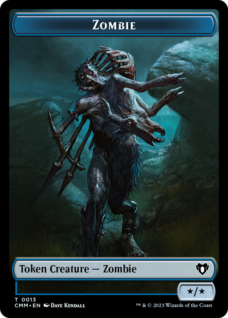 Zombie Token (13) [Commander Masters Tokens] | Tables and Towers