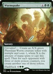 Wurmquake (Extended Art) [Phyrexia: All Will Be One Commander] | Tables and Towers