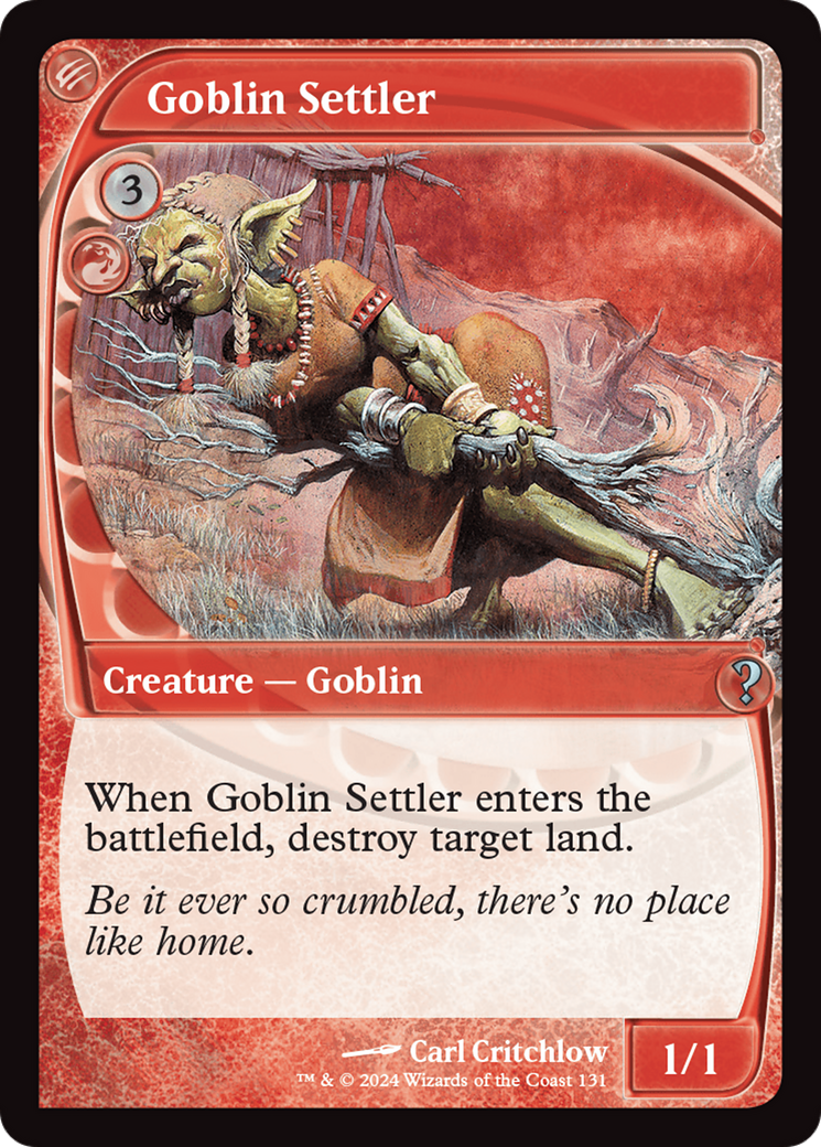 Goblin Settler (Future Sight) [Mystery Booster 2] | Tables and Towers