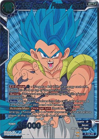 SSB Gogeta, Frenzied Burst (P-104) [Promotion Cards] | Tables and Towers