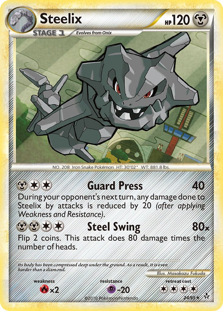 Steelix (24/95) (Theme Deck Exclusive) [HeartGold & SoulSilver: Unleashed] | Tables and Towers