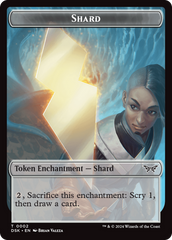 Glimmer // Shard Double-Sided Token [Duskmourn: House of Horror Tokens] | Tables and Towers