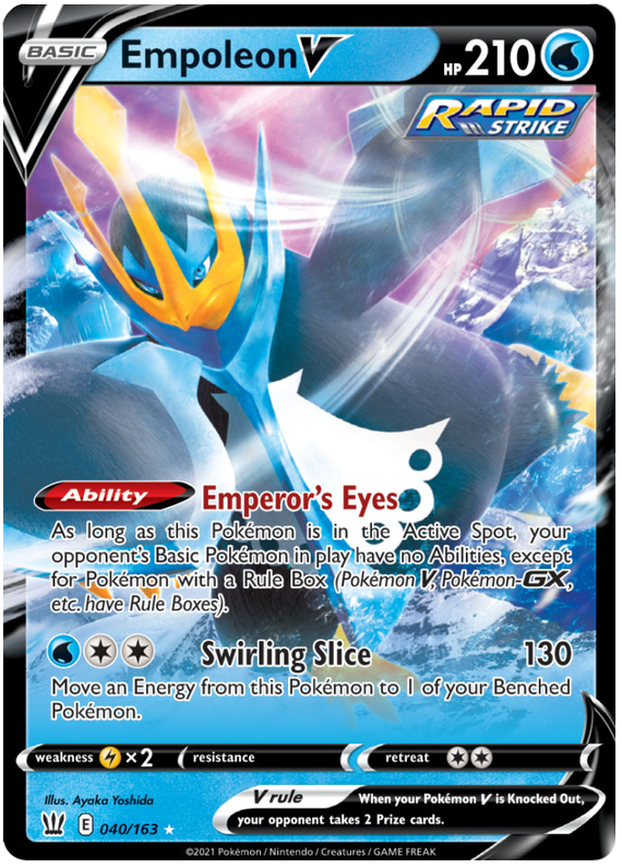 Empoleon V (040/163) [Sword & Shield: Battle Styles] | Tables and Towers