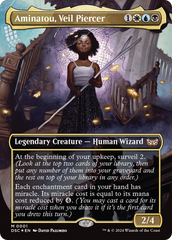 Aminatou, Veil Piercer (Borderless) [Duskmourn: House of Horror Commander] | Tables and Towers