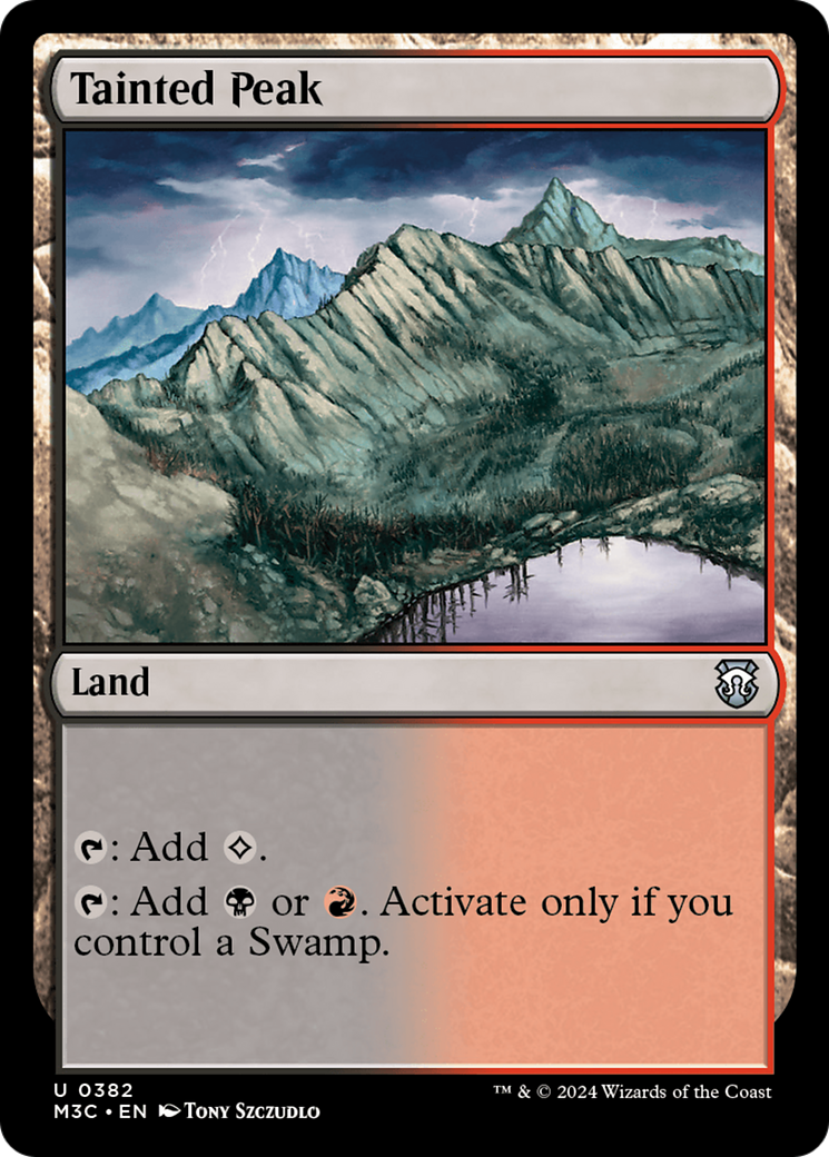 Tainted Peak (Ripple Foil) [Modern Horizons 3 Commander] | Tables and Towers