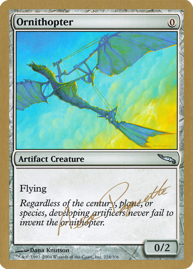 Ornithopter (Aeo Paquette) [World Championship Decks 2004] | Tables and Towers