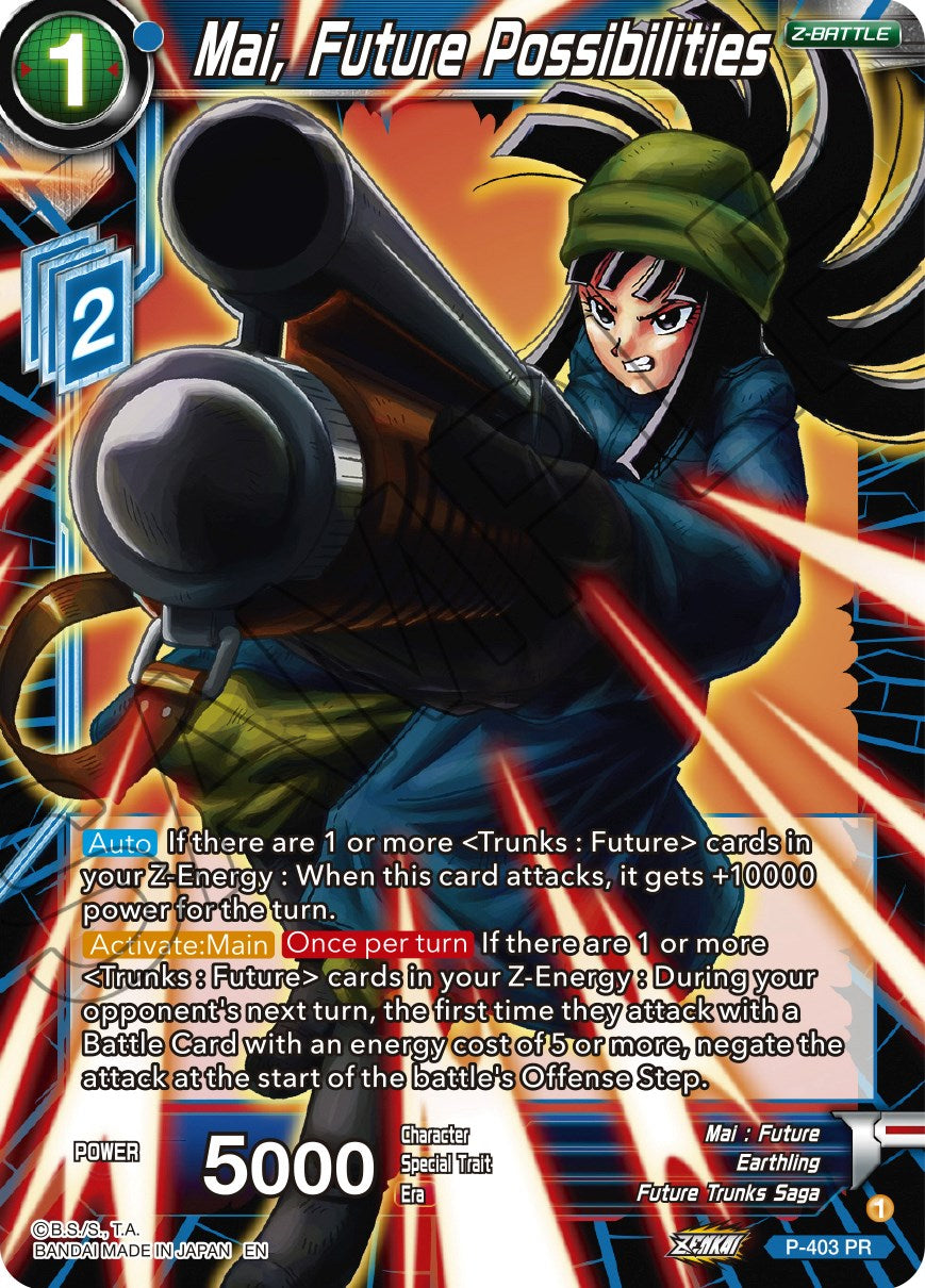 Mai, Future Possibilities (P-403) [Promotion Cards] | Tables and Towers