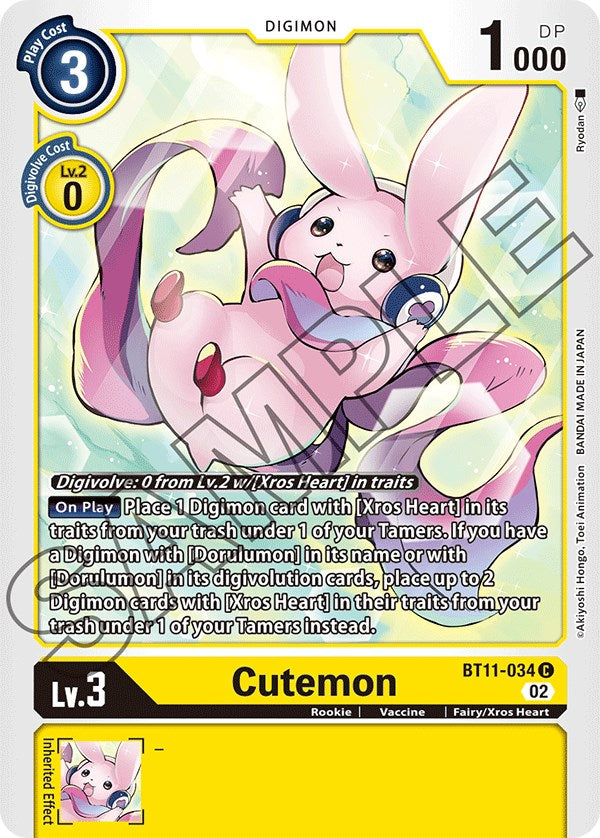 Cutemon [BT11-034] [Dimensional Phase] | Tables and Towers