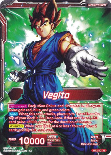 Vegito // Fusion Warrior Super Saiyan Vegito (Collector's Selection Vol. 1) (BT2-001) [Promotion Cards] | Tables and Towers