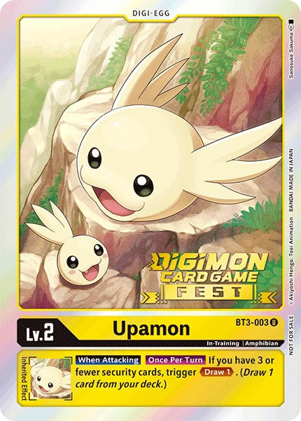 Upamon [BT3-003] (Digimon Card Game Fest 2022) [Release Special Booster Promos] | Tables and Towers