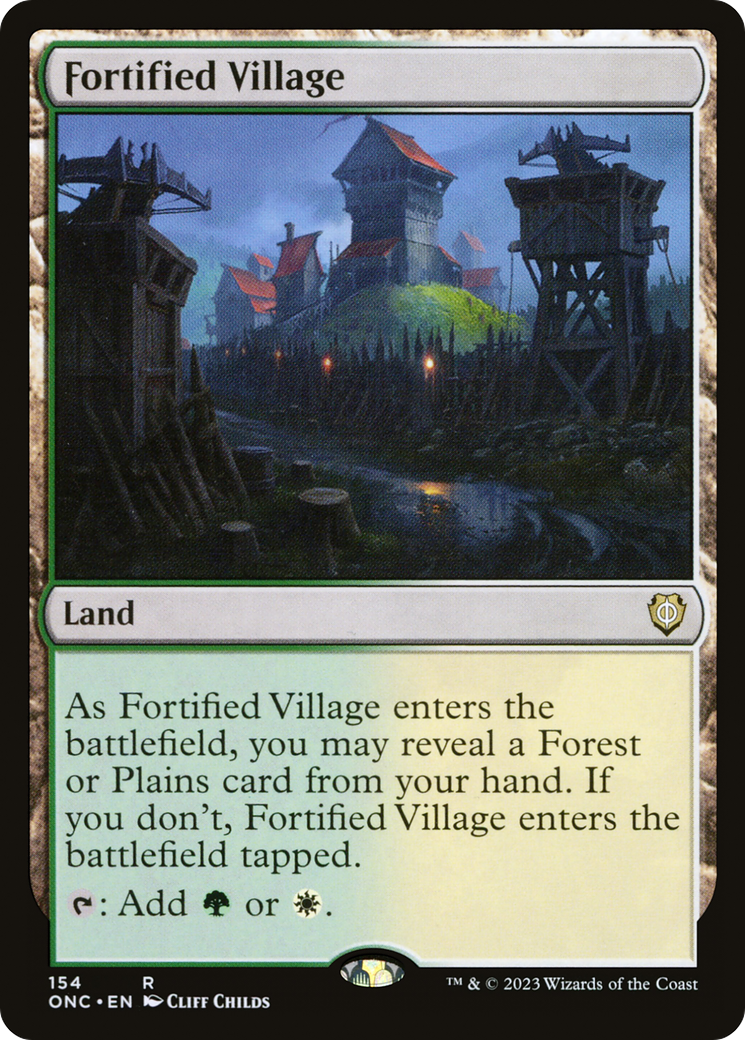 Fortified Village [Phyrexia: All Will Be One Commander] | Tables and Towers