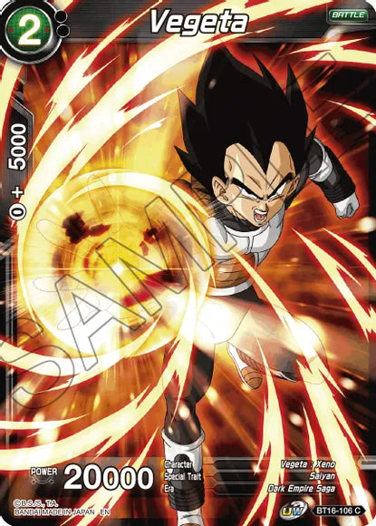 Vegeta (BT16-106) (BT16-106) [Realm of the Gods] | Tables and Towers