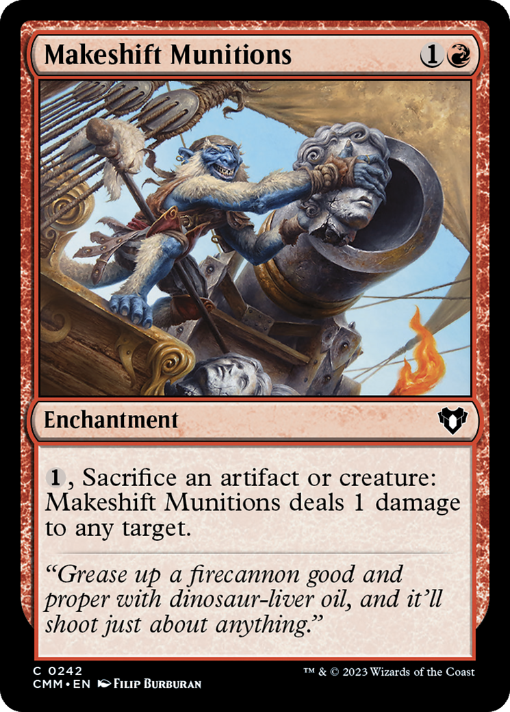 Makeshift Munitions [Commander Masters] | Tables and Towers