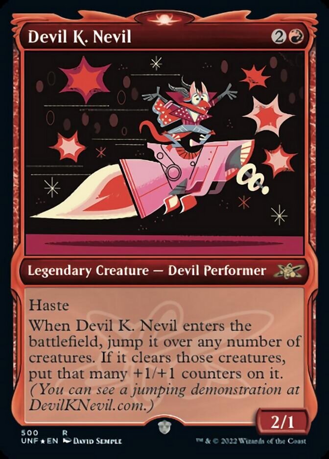 Devil K. Nevil (Showcase) (Galaxy Foil) [Unfinity] | Tables and Towers