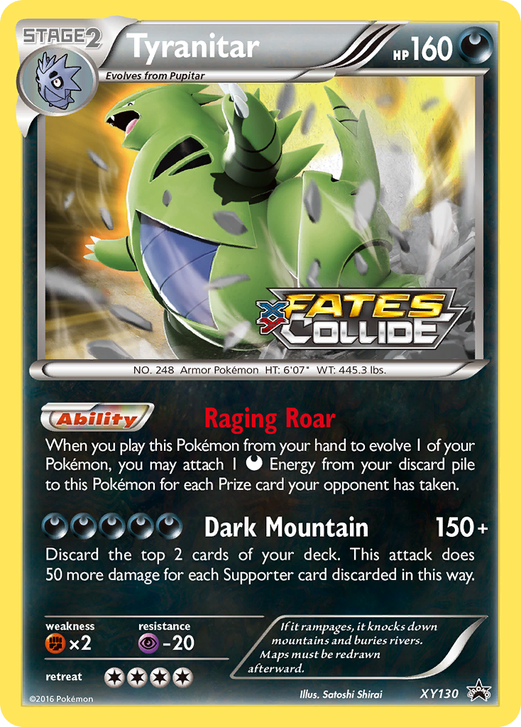 Tyranitar (XY130) [XY: Black Star Promos] | Tables and Towers