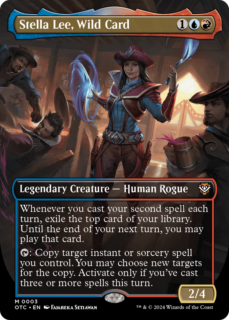 Stella Lee, Wild Card (Borderless) [Outlaws of Thunder Junction Commander] | Tables and Towers