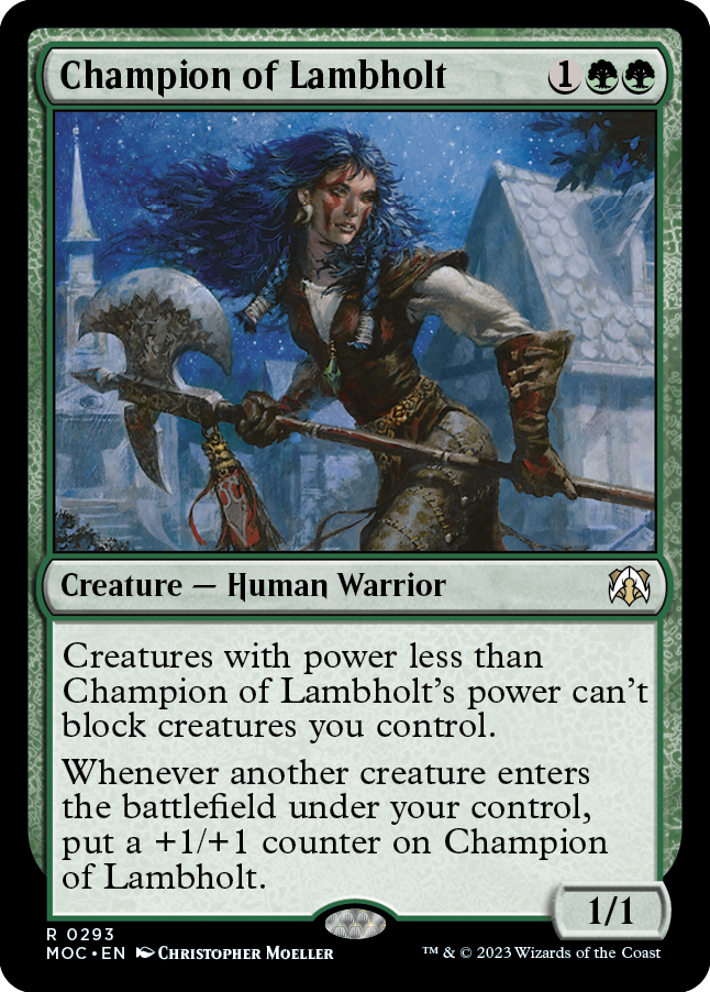 Champion of Lambholt [March of the Machine Commander] | Tables and Towers