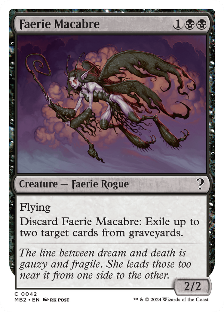 Faerie Macabre (White Border) [Mystery Booster 2] | Tables and Towers