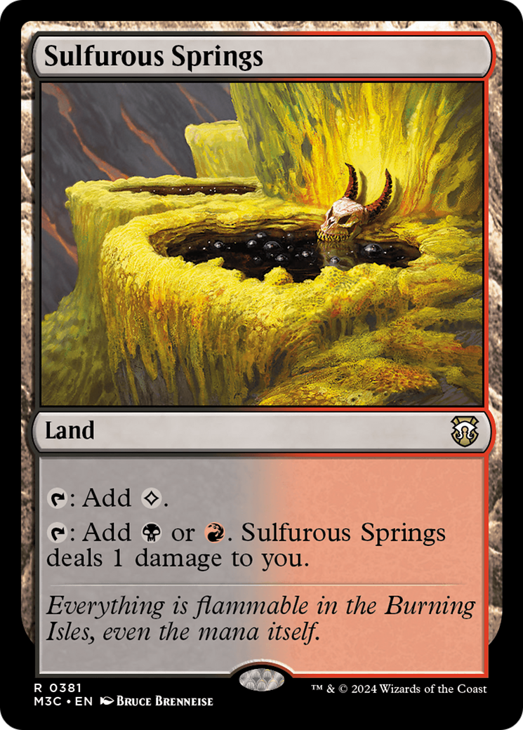 Sulfurous Springs (Ripple Foil) [Modern Horizons 3 Commander] | Tables and Towers