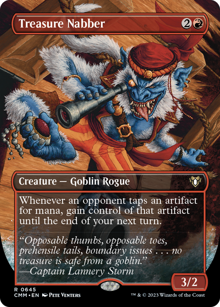 Treasure Nabber (Borderless Alternate Art) [Commander Masters] | Tables and Towers