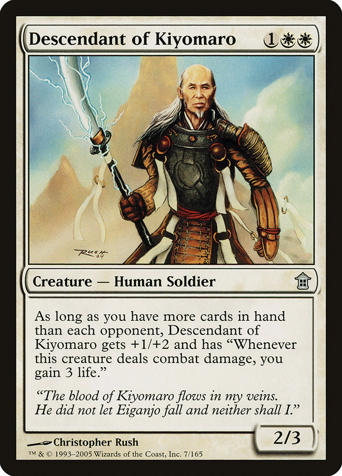 Descendant of Kiyomaro [Saviors of Kamigawa] | Tables and Towers