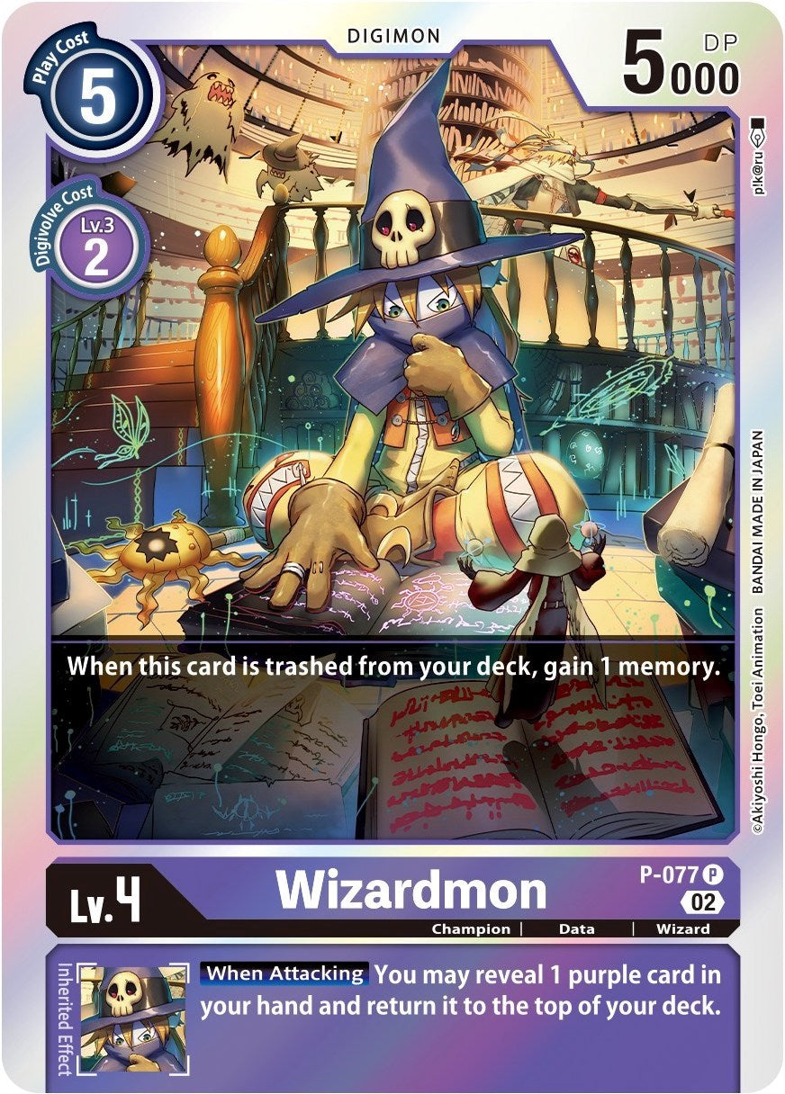 Wizardmon [P-077] (Alternate Art) [Starter Deck: Beelzemon Advanced Deck Set] | Tables and Towers