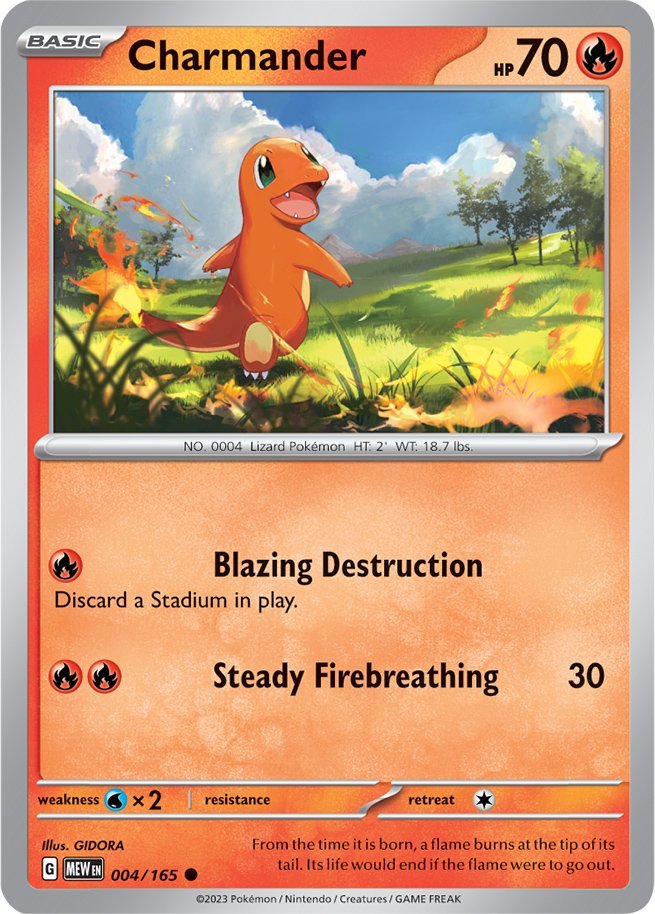 Charmander (004/165) [Scarlet & Violet: 151] | Tables and Towers