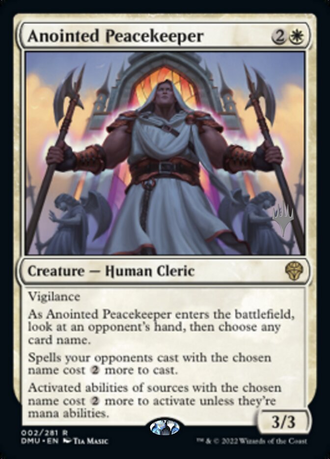 Anointed Peacekeeper (Promo Pack) [Dominaria United Promos] | Tables and Towers