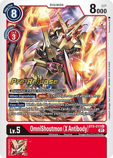 OmniShoutmon (X Antibody) [BT9-013] [X Record Pre-Release Promos] | Tables and Towers