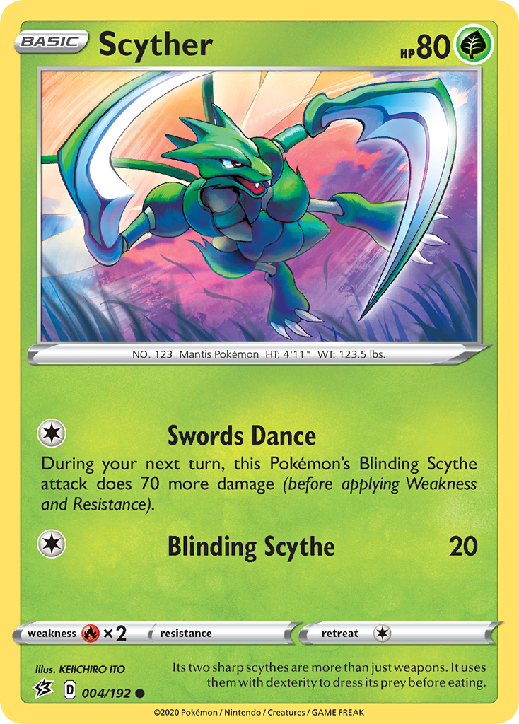 Scyther (004/192) [Sword & Shield: Rebel Clash] | Tables and Towers