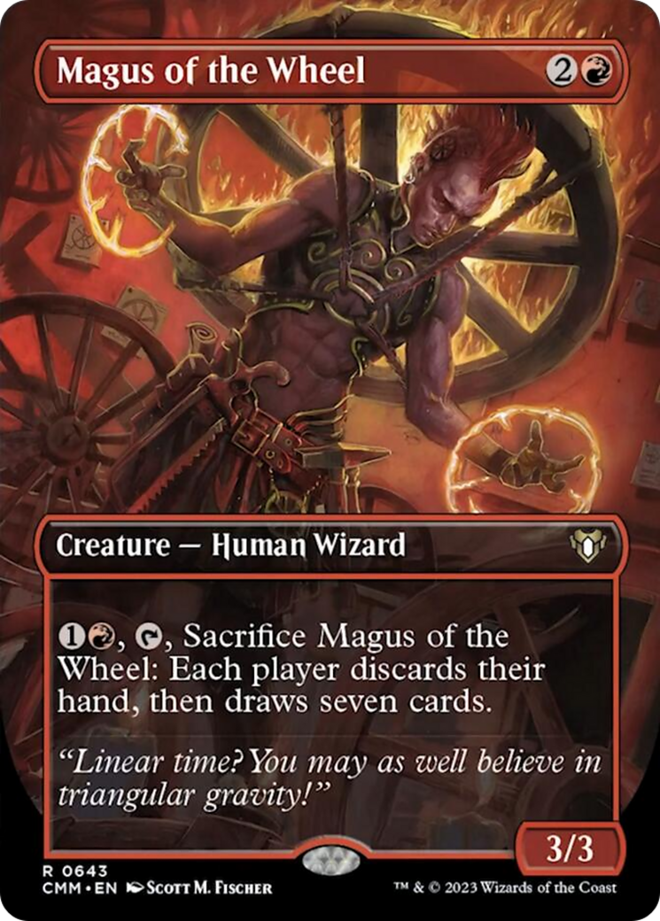 Magus of the Wheel (Borderless Alternate Art) [Commander Masters] | Tables and Towers