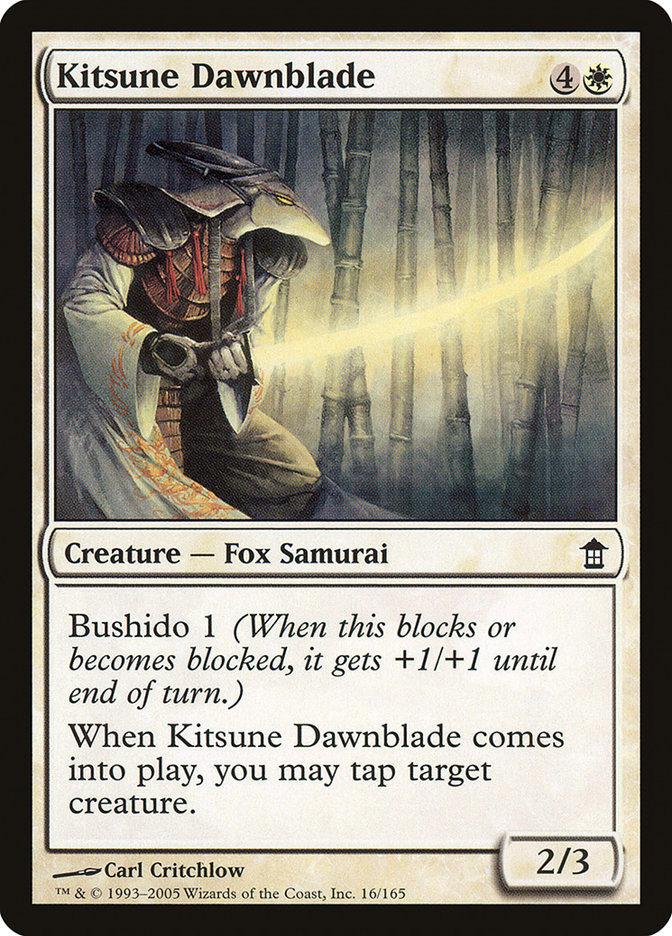 Kitsune Dawnblade [Saviors of Kamigawa] | Tables and Towers