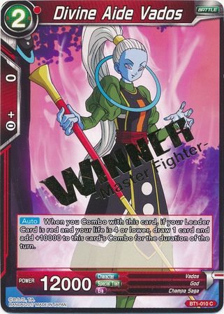 Divine Aide Vados (Winner Stamped) (BT1-010) [Tournament Promotion Cards] | Tables and Towers