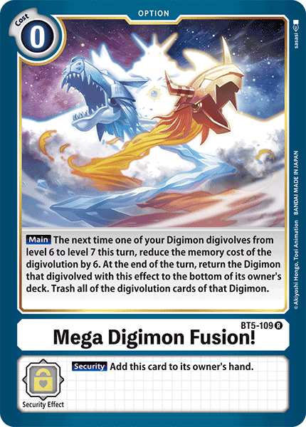 Mega Digimon Fusion! [BT5-109] [Battle of Omni] | Tables and Towers