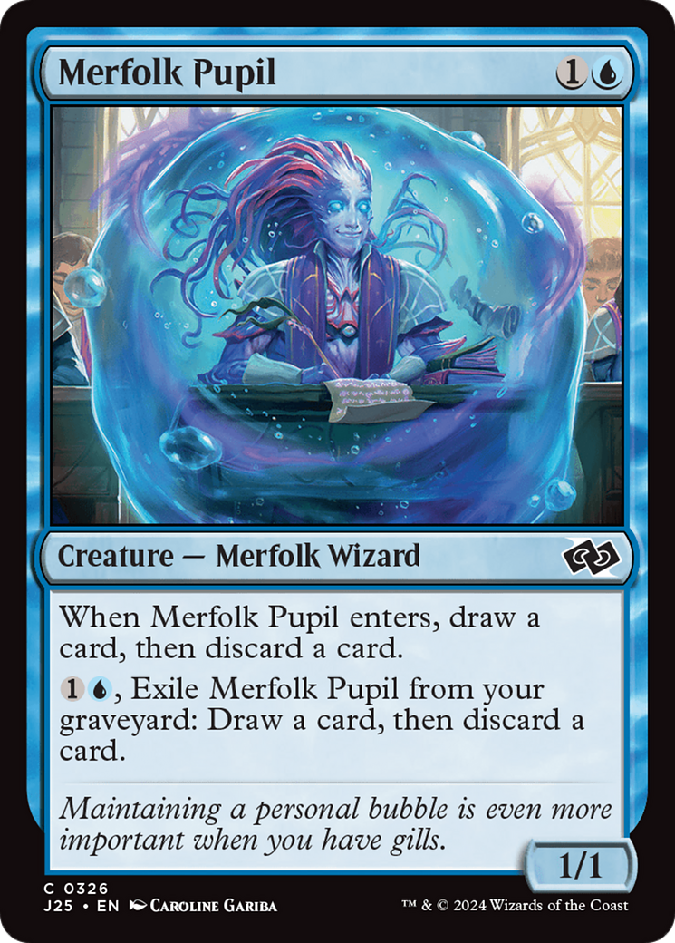 Merfolk Pupil [Foundations Jumpstart] | Tables and Towers